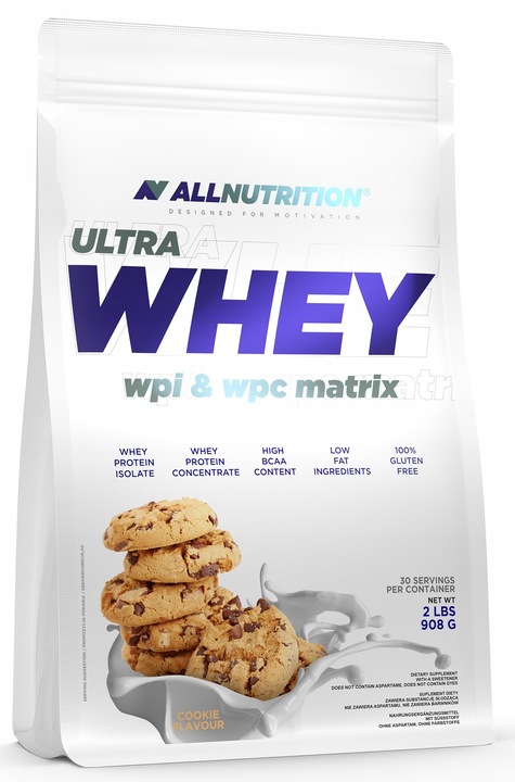 ALLNUTRITION WHEY PROTEIN 908g BIAŁKO WPC SMAK CIASTKO ODŻYWKA BIAŁKOWA