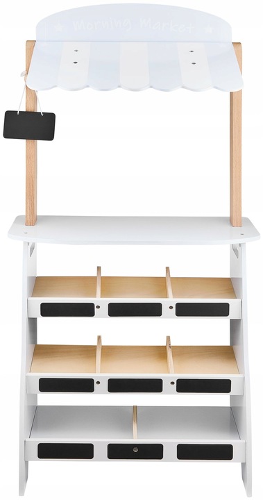 Edukacyjna Zabawka Dla Dzieci Drewniany Stragan z Kasą i Terminalem