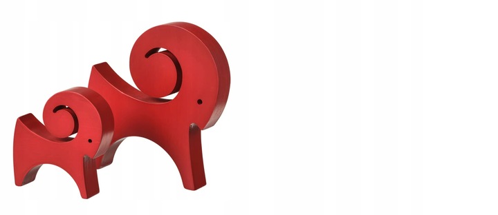 IKEA VINTERFINT Komplet ozdób 2 szt. koza czerwony Boże Narodzenie Święta