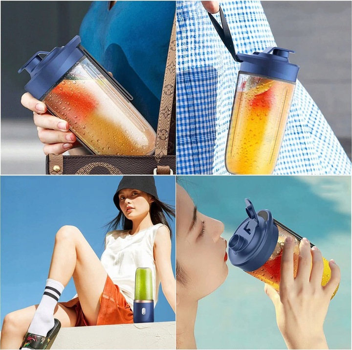 MINI BLENDER DO SMOOTHIE FRESH JUICE O POJEMNOŚCI 400ML, ŁADOWANY PRZEZ USB