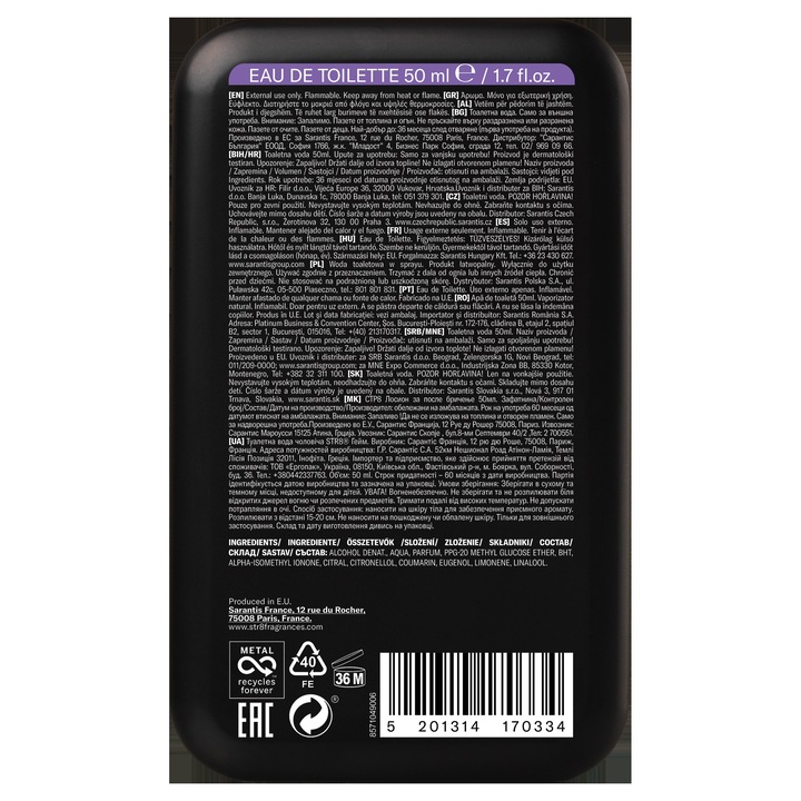 STR8 woda toaletowa w sprayu 50ml Game