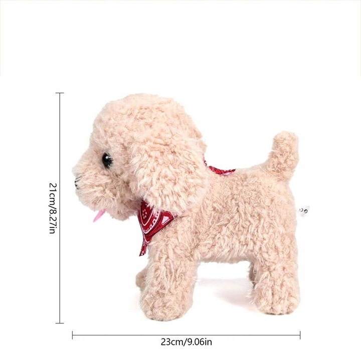 PIESEK INTERAKTYWNY NA SMYCZY ZABAWKA DLA DZIECI PIES CHODZI SZCZEKA