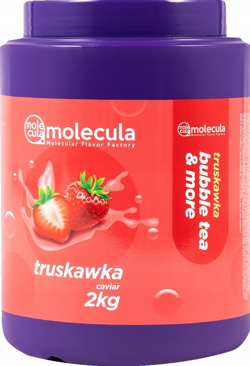 Kulki Bubble Tea Molekularny Kawior 2 KG TRUSKAWKA