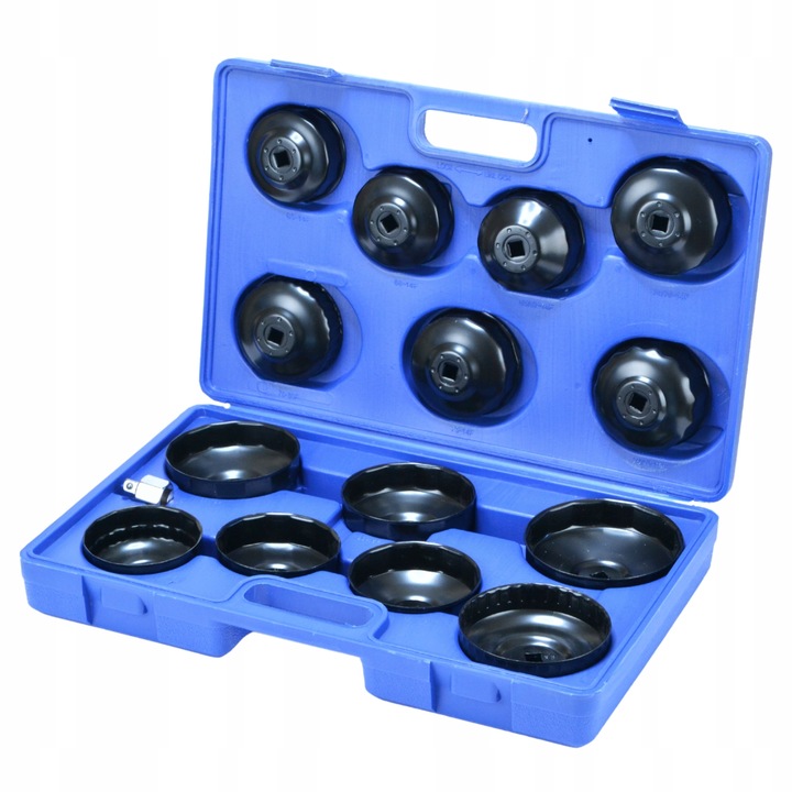 ZESTAW KLUCZY NASADEK W WALIZCE DO ODKRĘCANIA FILTRÓW OLEJU 15 ELEMENTÓW BL
