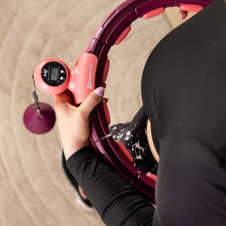 Hula hop z licznikiem obciążeniem odchudzające z wypustkami smart