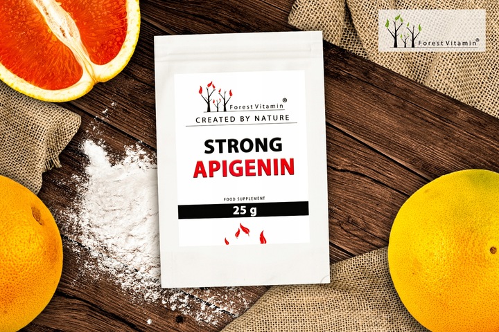 APIGENINA 25g APIGENIN CZYSTA 98% ZDROWIE MOCNA 125 PORCJI