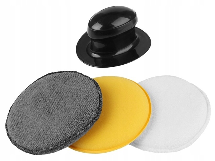 Gąbki aplikatory do polerowania lakieru z uchwytem
