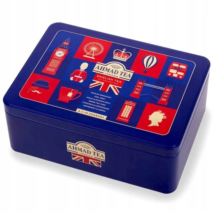 Ahmad Tea Six Collection zestaw herbat w puszcze bombonierka 6 smaków