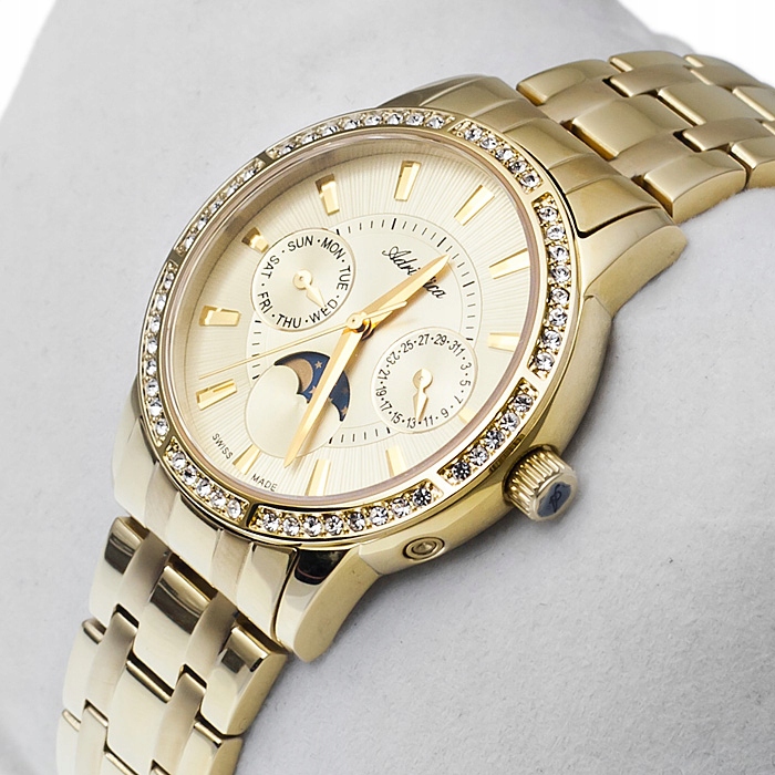 Zegarek Damski Adriatica A3601.1111QFZ złoty