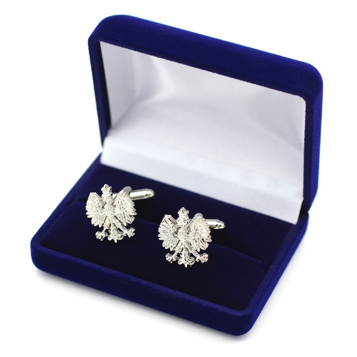 ORZEŁ POLSKI SPINKI DO MANKIETÓW z etui