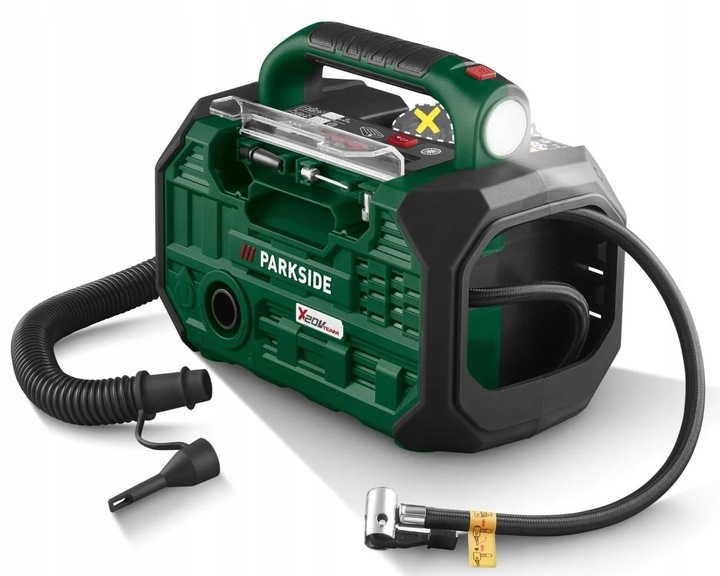 PARKSIDE aku pompka turystyczna z latarką 3w1 20V PKA 20 Li C3