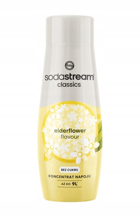 Zestaw Syrop do wody SodaStream Elderflower Bez cukru 3x440ml +Torba GRATIS