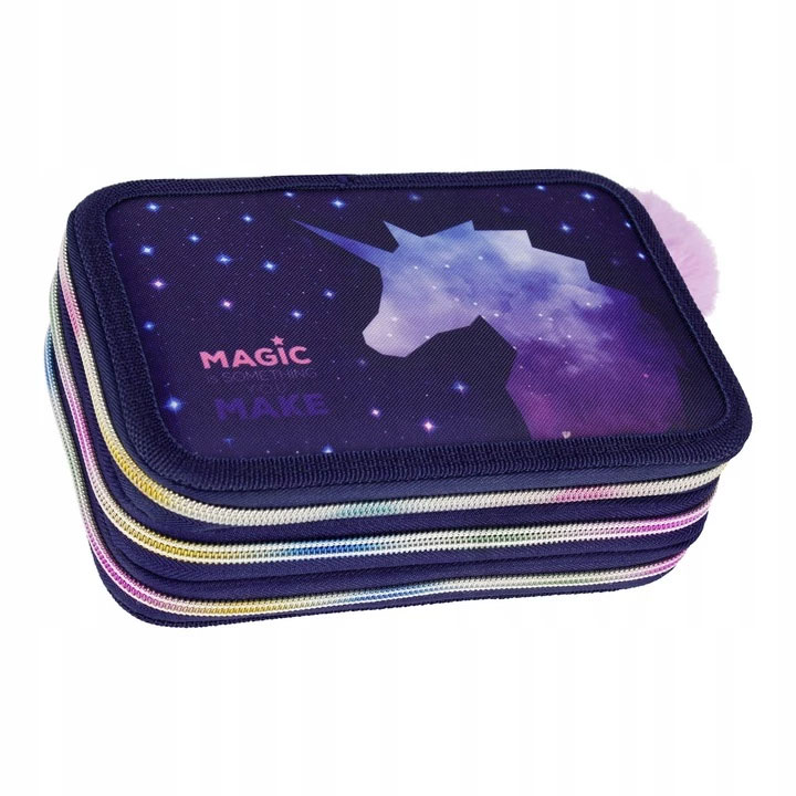 TORNISTER ERGONOMICZNY SZKOLNY DLA DZIEWCZYNKI JEDNOROŻCE PIÓRNIK WOREK