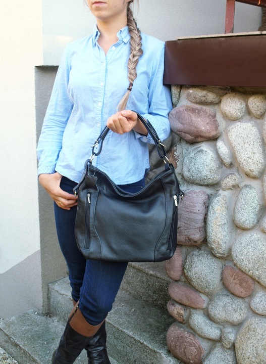 SKÓRZANA TOREBKA LISTONOSZKA 4 KOL SKÓRA WOREK