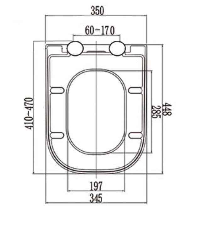 Deska sedesowa wolnoopadająca wypinana do ROCA GAP duroplast WC zawiasy met