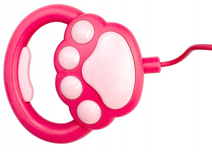 Kotek na smyczy interaktywny kot pluszowy chodzący kotek na baterie rudy sm