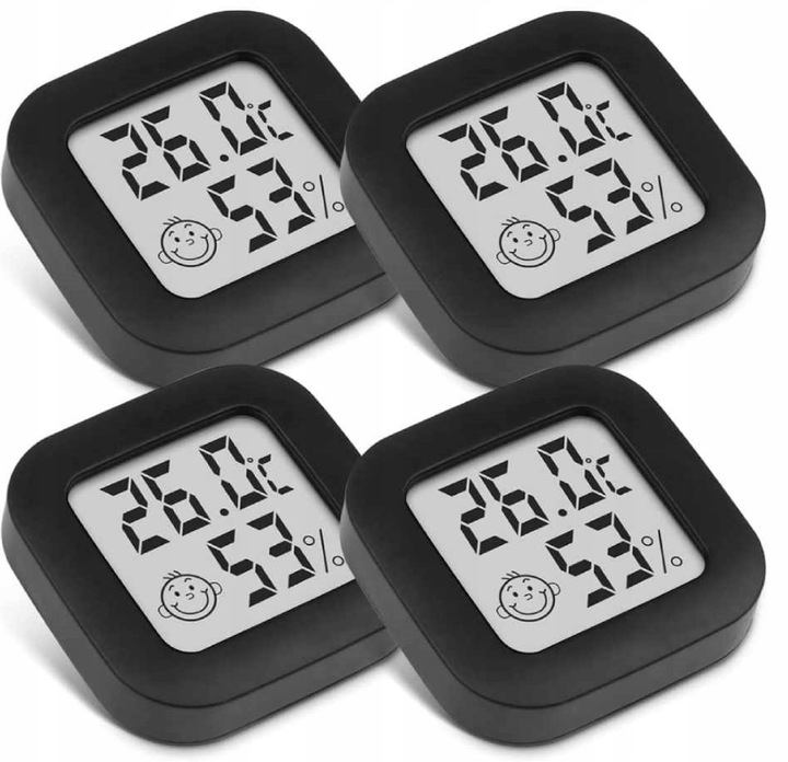 Termometr LGJ GROUP TERMOMETR HIGROMETR czarny