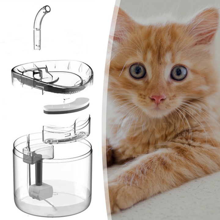 POIDŁO DLA ZWIERZĄT AUTOMATYCZNE DLA PSÓW KOTÓW 1800ML FONTANNA WODNA