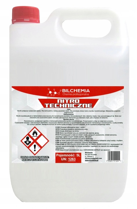 ROZPUSZCZALNIK NITRO TECHNICZNE 5L