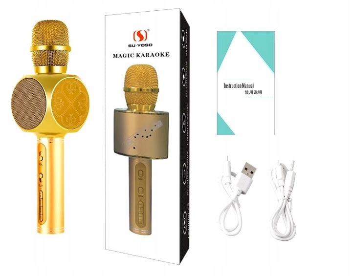 MIKROFON DLA DZIECI KARAOKE USB BLUETOOTH DLA DZIECI RÓŻNE GŁOSY NAGRYWANIE