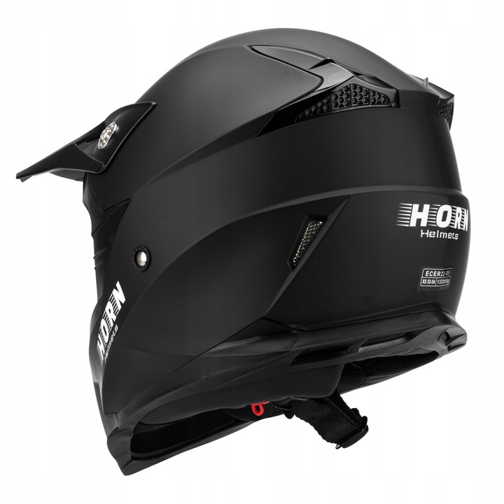 JUNIOR KASK MOTOCYKLOWY CROSS HORN QUAD + GOGLE XS (YS 48-49CM)