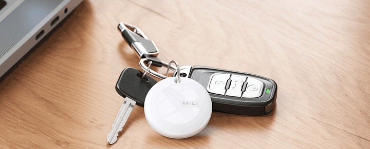 Lokalizator GPS MiTag Bluetooth iOS MiLi + Etui Brelok Pasuje do AirTag