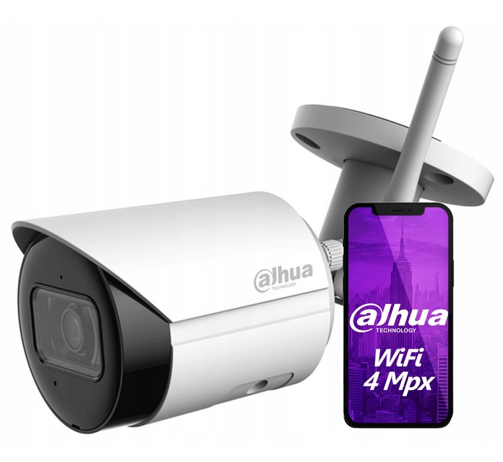 Kamera IP Dahua 4Mpx WiFi Zewnętrzna z Mikrofonem Slot microSD