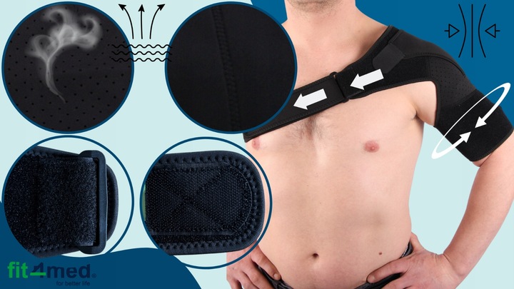 STABILIZATOR STAWU RAMIENIA ORTEZA BARKU barkowego na bark ramię KOMFO