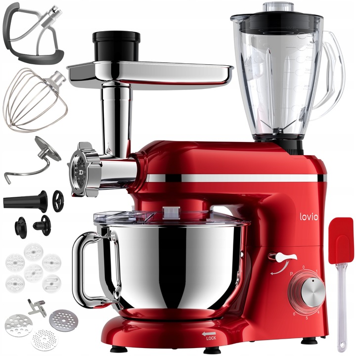 Robot kuchenny mikser planetarny blender kielichowy maszynka do mięsa LOVIO