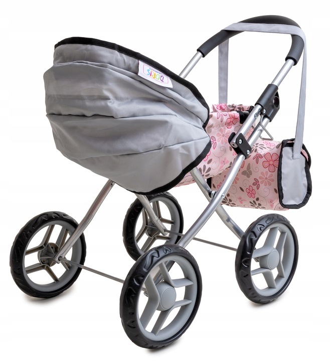 WÓZEK dla lalek głęboki gondola + TOREBKA TORBA do wózka dla lalki