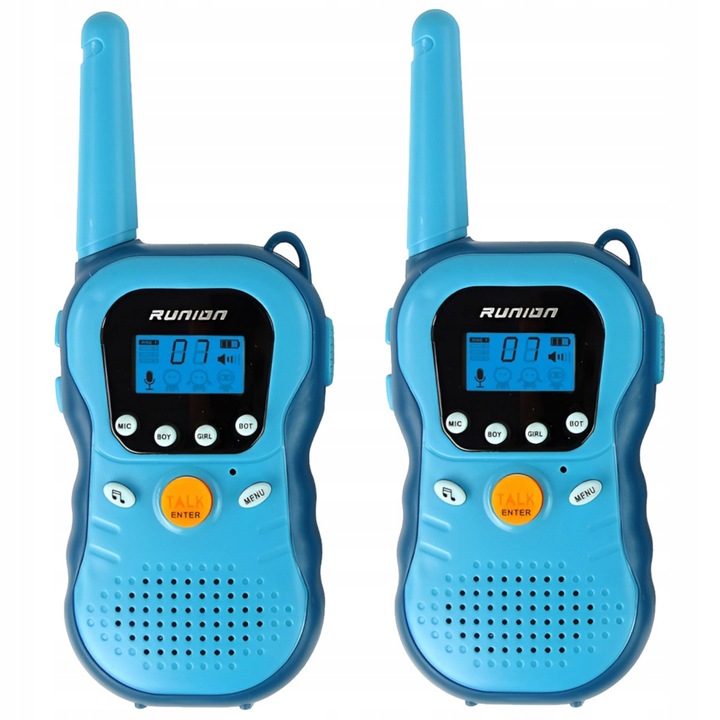 WALKIE TALKIE KRÓTKOFALÓWKI dla dzieci DUŻY ZASIĘG 3km LCD ZESTAW Łoki Toki