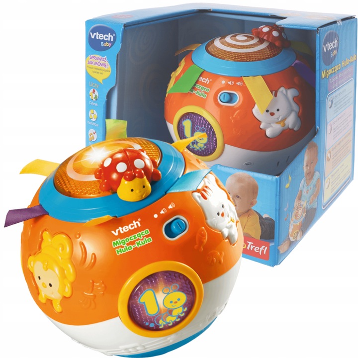 VTECH INTERAKTYWNA KULA HULA ZABAWKA DLA DZIECI MIGOCZĄCA ŚWIECĄCA