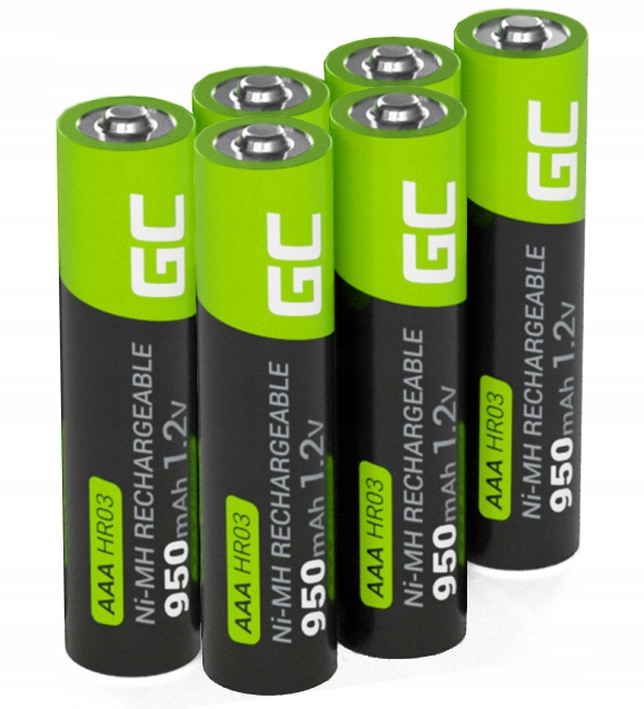 ŁADOWARKA BATERII AA AAA + 4x AKUMULATORKI R6 AA + 6x GC AAA R3 950mAh