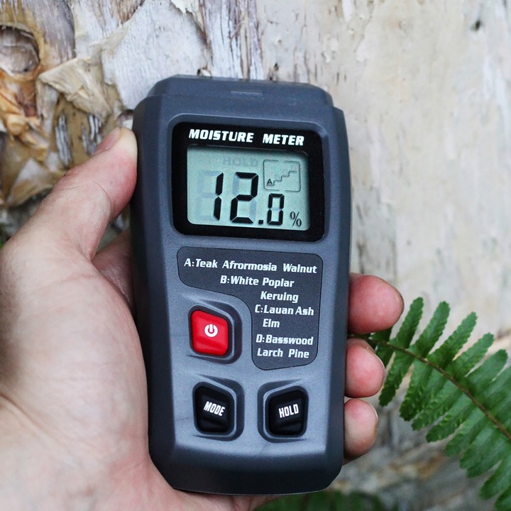 Wilgotnościomierz do drewna Miernik wilgotności drewna WYŚWIETLACZ LCD