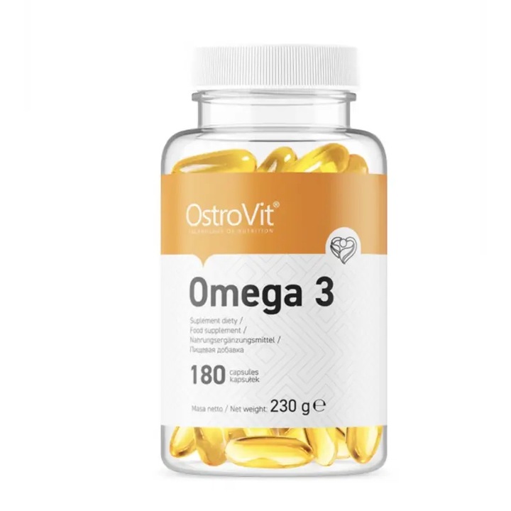 OstroVit Omega 3 180 kapsułek WITAMINY KWASY TŁUSZCZOWE
