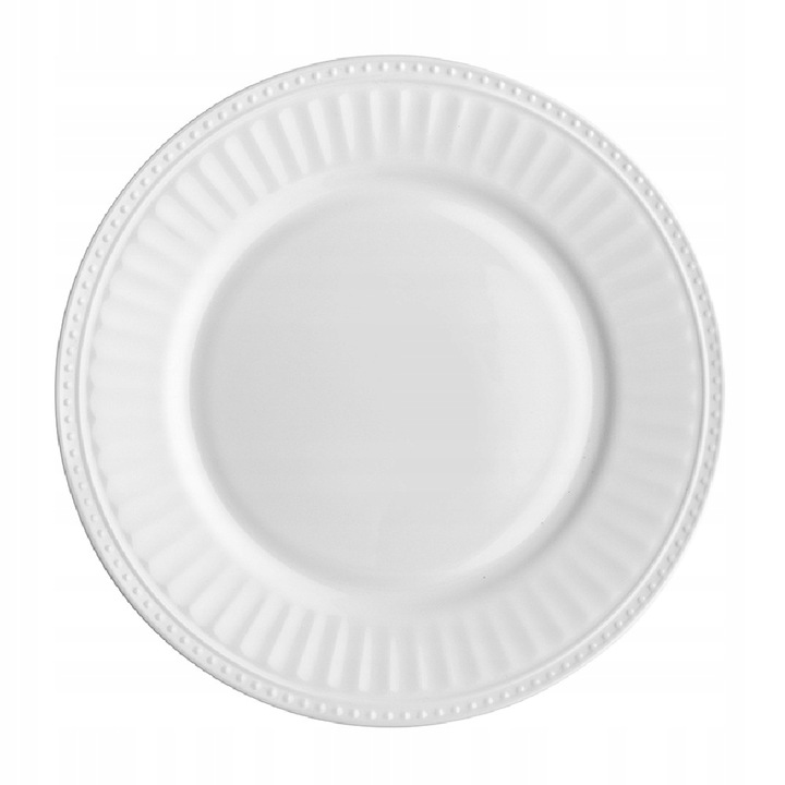 KOMPLET ZESTAW TALERZY SERWIS OBIADOWY 36el DLA 12 OSÓB BIAŁE TALERZE ROMA