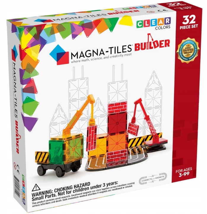 MAGNA-TILES KLOCKI MAGNETYCZNE BUILDER 32 el