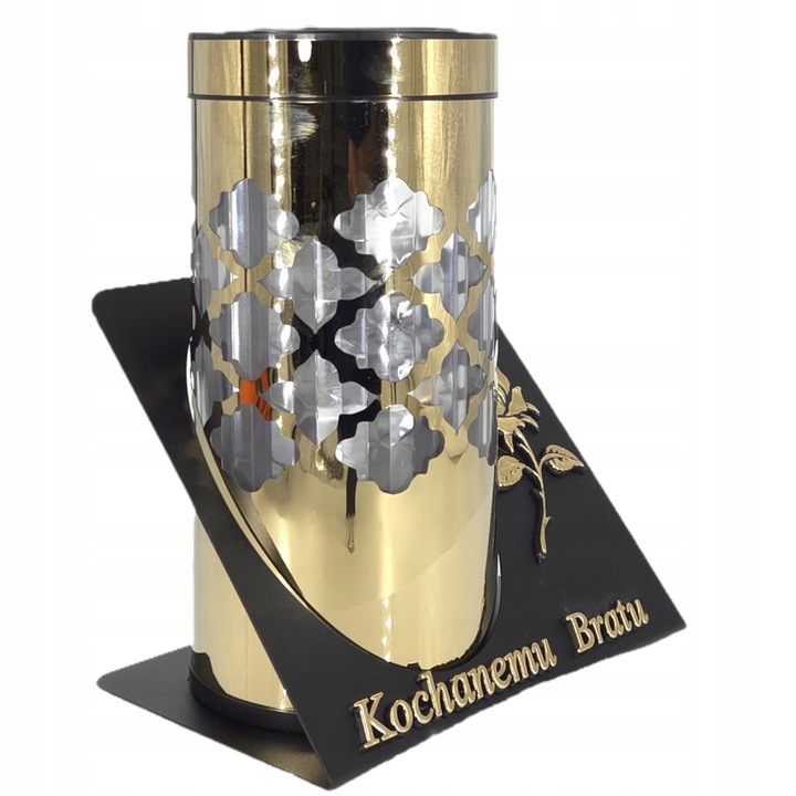 SOLARNY ZNICZ LED NAGROBNY WYTRZYMAŁY PARIS DEDYKACJA KOCHANEMU BRATU