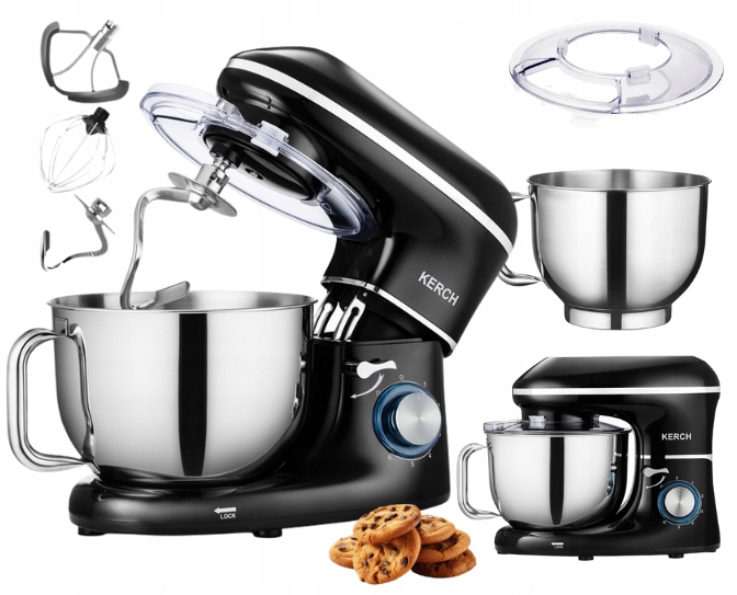 ROBOT KUCHENNY PLANETARNY MIKSER Z MISĄ KERCH MYCHEF BLACK 6,2L 4000W!