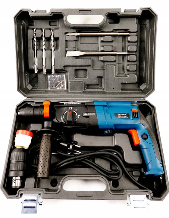 MŁOTOWIERTARKA 2800W SDS+ 2xGŁOWICA 16WIERTEŁ