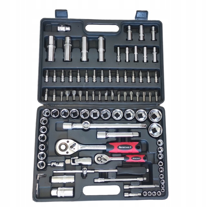 Zestaw kluczy nasadowych w walizce 94 el. Bity