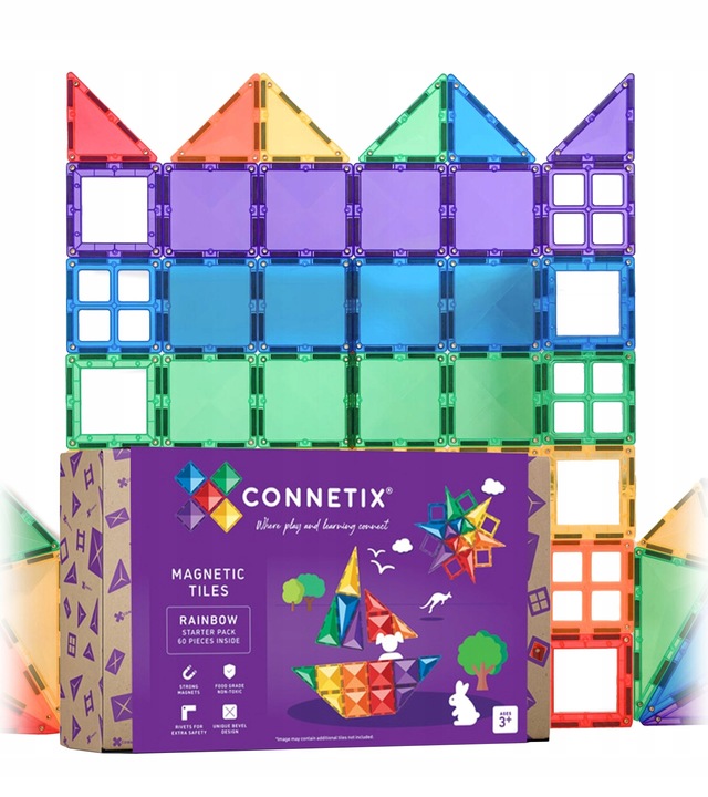 Klocki magnetyczne konstrukcyjne Starter Pack 60 el. Connetix zestaw start