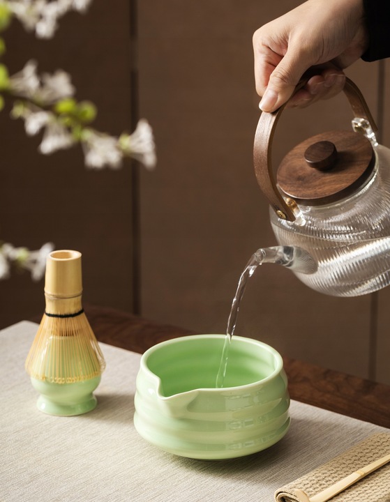 BAMBUSOWY ZESTAW PREZENTOWY DO HERBATY MATCHY CHASHAKU NEKIT