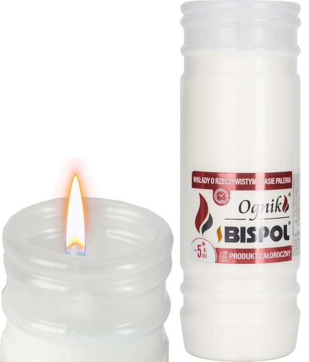 Wkłady do zniczy Bispol WP5N 120h 18szt