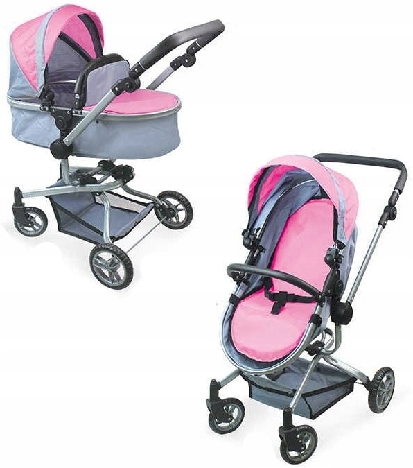 Wózek dla lalek 2w1 gondola i spacerówka