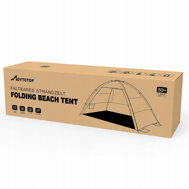 Składany Automatyczny Namiot Plażowy Turystyczny Z Filtrem UV