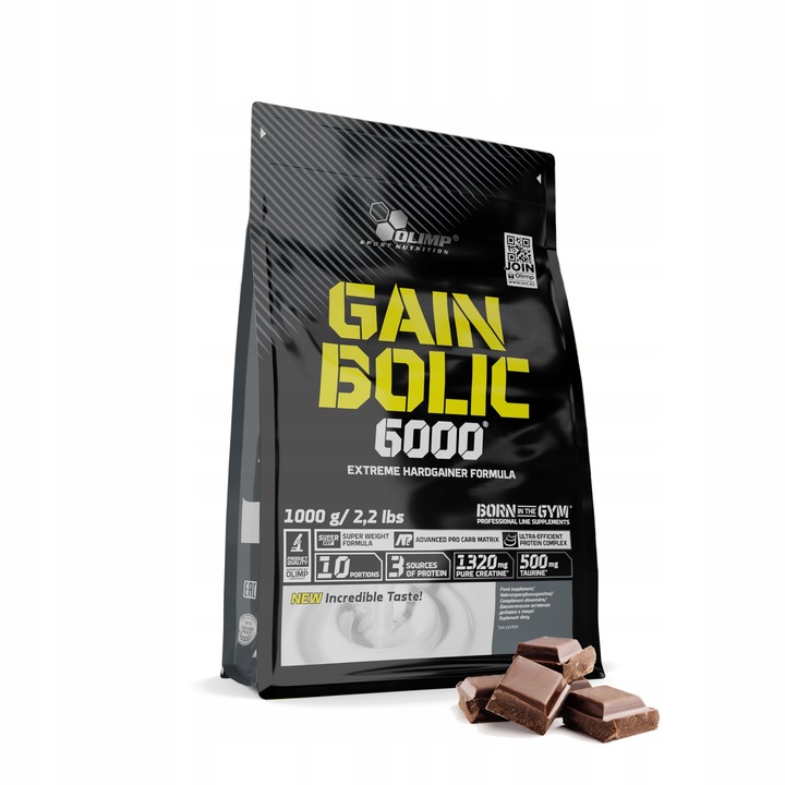 OLIMP GAIN BOLIC 6000 1000g BIAŁKO WPC WĘGLOWODANY WHEY KONCENTRAT