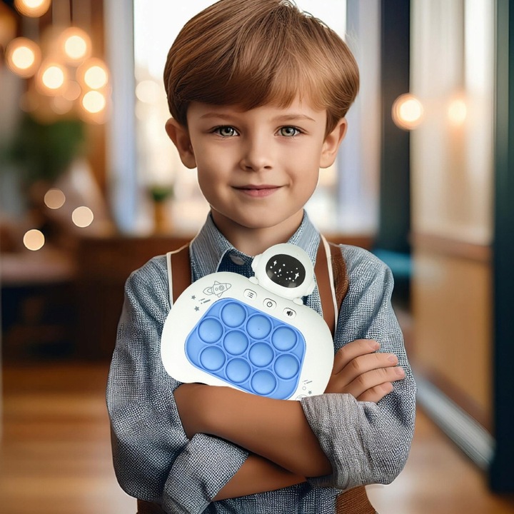 GRA Zręcznościowa POP IT POPIT ELEKTRYCZNA LED Prezent Dla 5 6 7 8 9 latka