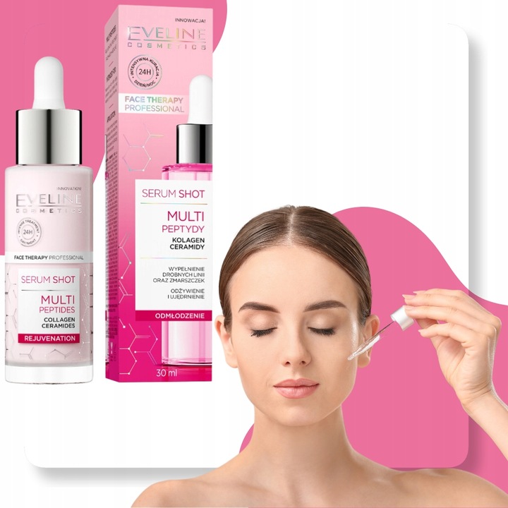 Eveline multipeptydowe serum shot przeciwstarzeniowe do twarzy 30 ml
