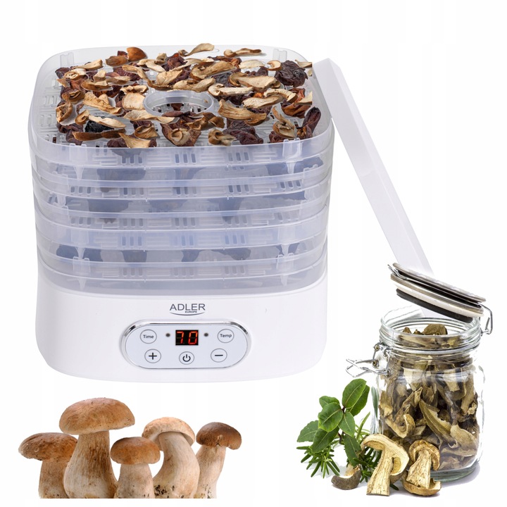 Suszarka do grzybów ziół i żywności dehydrator Adler AD 6658